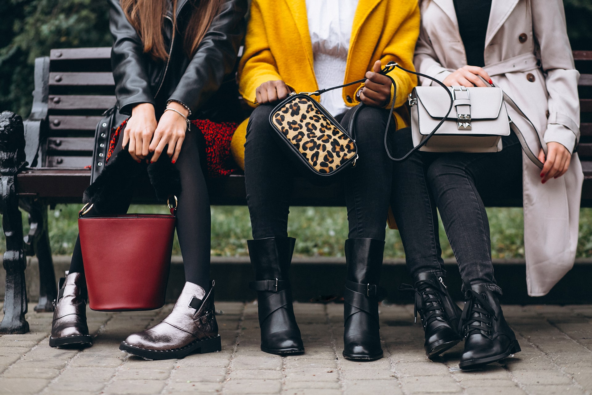 sleek purses and larger totes