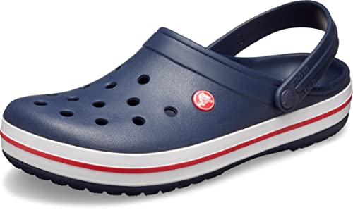 Crocs Men's and Women's Crocband Clog, Navy, omenen