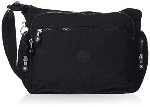 Kipling Women's Gabbie Crossbody, Lightweight Everyday Purse, Casual Shoulder Bag, Black Noir