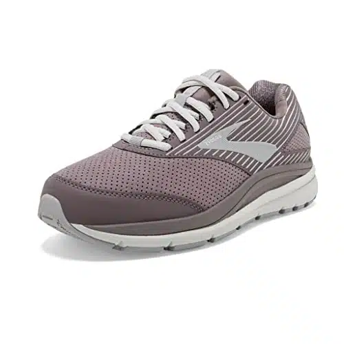 Brooks Women's Addiction Walker Suede Walking Shoe   SharkAlloyOyster   edium