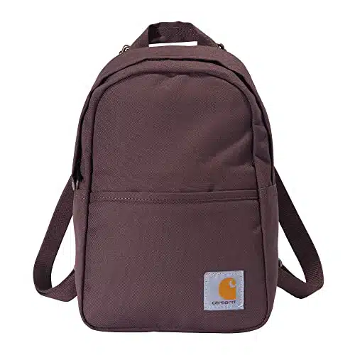 Carhartt Classic Mini Backpack, Durable, Water Resistant Backpack with Adjustable Shoulder Straps, Wine