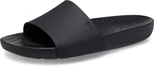 Crocs Women's Splash Slides Sandal, Black,