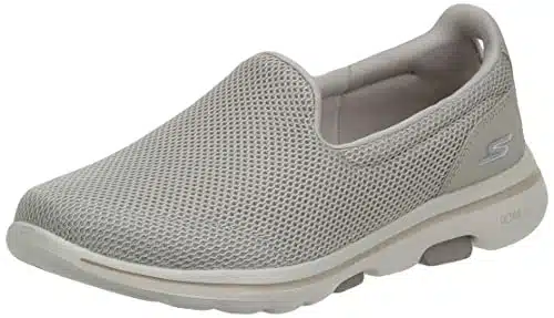 Skechers Women's Go Walk Sneaker, Taupe,