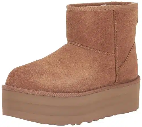 UGG Women's Classic Mini Platform Boots, Chestnut,