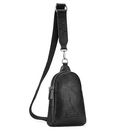 Wrangler Crossbody Sling Bags for Women Cross Body Fanny Pack Purse with Detachable Strap