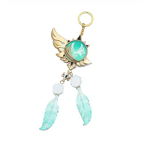 CALEMBOU Anime Keychain Venti Vision Keychain, Venti Cosplay Pendant for Fans (VENTI KEYCHAIN)