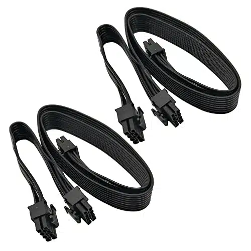 COMeap (Pack) ATX CPU Pin Male to Dual PCIe X Pin (+) Male Power Adapter Cable for Corsair Modular Power Supply inch+inch (cm+cm)