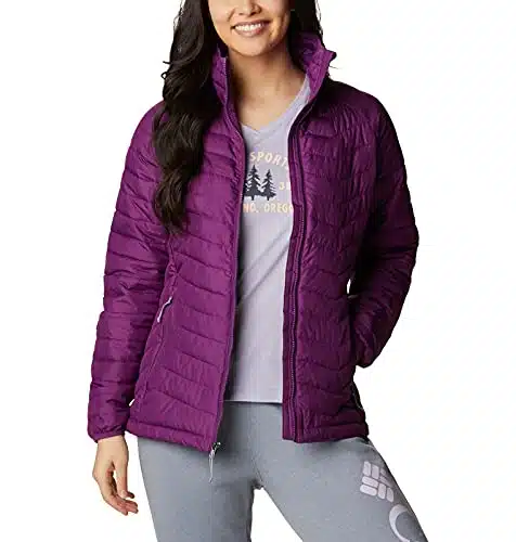 Columbia Women's Powder Lite Jacket, Plum, Medium