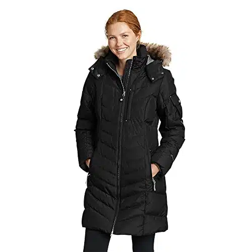 Eddie Bauer Womenâs Sun Valley Down Parka (Coat), Black, Medium.