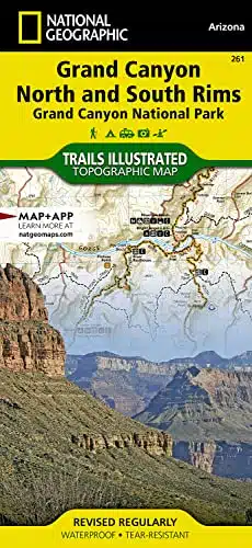 Grand Canyon, North and South Rims [Grand Canyon National Park] (National Geographic Trails Illustrated Map)