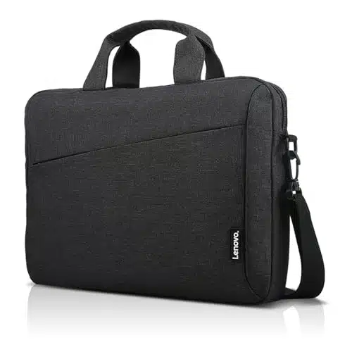 Lenovo Laptop Bag T, Messenger Shoulder Bag for Inch Laptop or Tablet, Sleek, Durable & Water Repellent Fabric Black