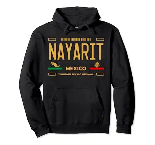 Nayarit License Plate Aesthetic, Nayarit Pullover Hoodie