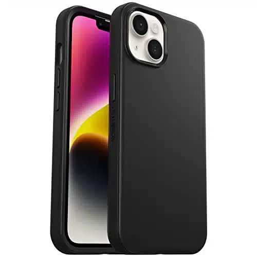 OtterBox iPhone & iPhone Symmetry Series+ Case   BLACK , ultra sleek, snaps to MagSafe, raised edges protect camera & screen