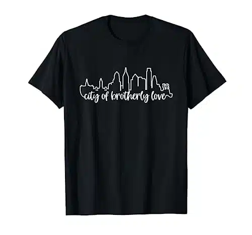 Philadelphia City Skyline Brotherly Love Cute Philly Gift T Shirt