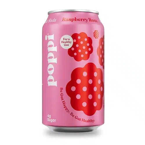 Poppi Raspberry Rose Prebiotic Soda, Fl Oz