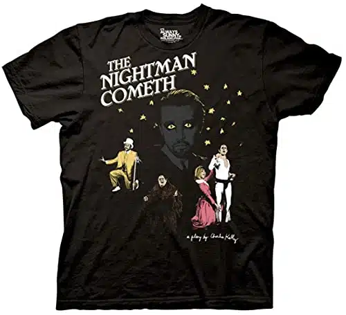 Ripple Junction It's Always Sunny in Philadelphia The Nightman Cometh Adult TV T Shirt Officially Licensed Medium Black