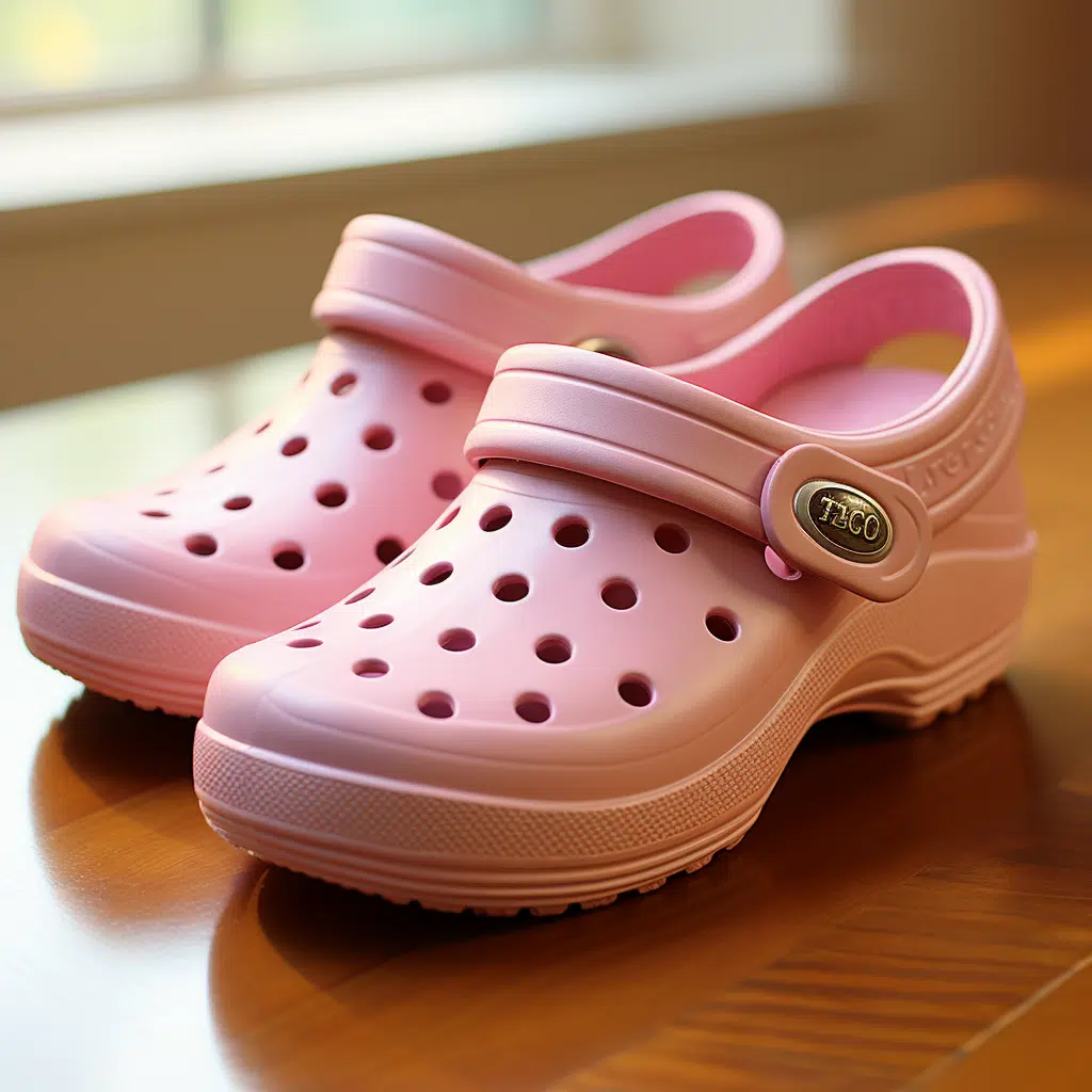 pink crocs