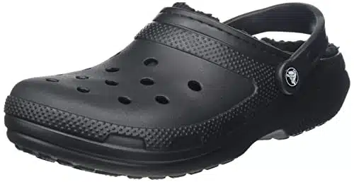 Crocs Unisex Adult Men's and Women's Classic Lined Clog, BlackBlack, omenen