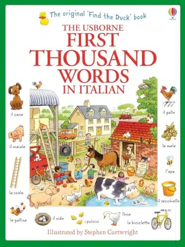 First Thousand Words In Italian   Usborne New Edition