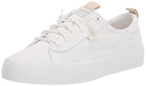 Keds Kickback Canvas Slip on, Sneaker Womens, White, edium