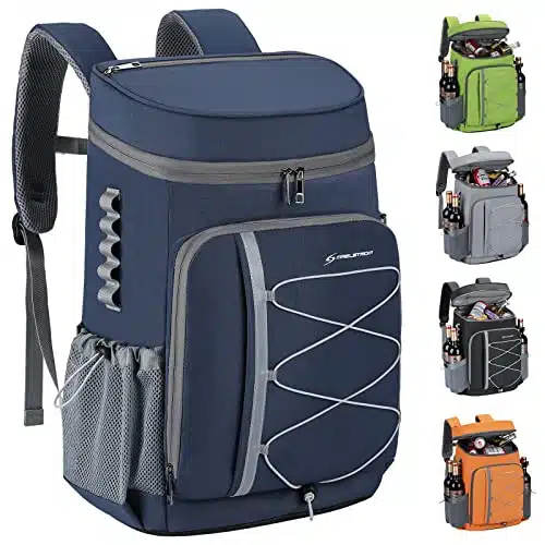 Maelstrom Cooler Backpack,Can Backpack Cooler Leakproof,Insulated Soft Cooler Bag,Beach Cooler Camping Cooler,Ice Chest Backpack,Travel Cooler for Grocery Shopping,Kayaking,Fishing,Hiking,Blue