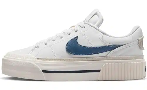 NIKE Court Legacy Lift Womens D (WhiteDIFFUSED Blue LT),