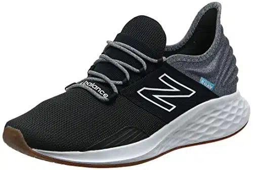 New Balance Men's Fresh Foam Roav VSneaker, BlackLight Aluminum,  US