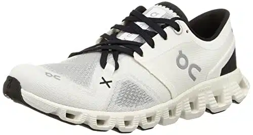 On Women's Cloud X Sneakers, WhiteBlack, edium US