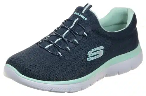 Skechers Sport Women's Summits Sneaker,navy aqua, US