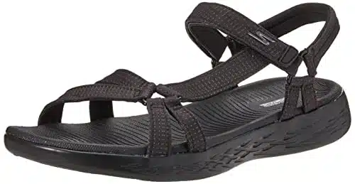 Skechers womens On the go   Brilliancy Sport Sandal, Black,