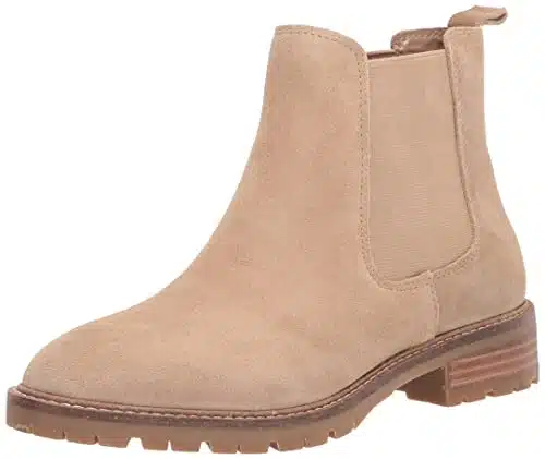 Steve Madden Women's Leopold Chelsea Boot, Tan Suede,