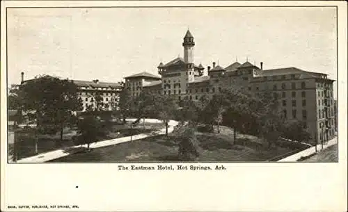 The Eastman Hotel Hot Springs, Arkansas AR Original Antique Postcard