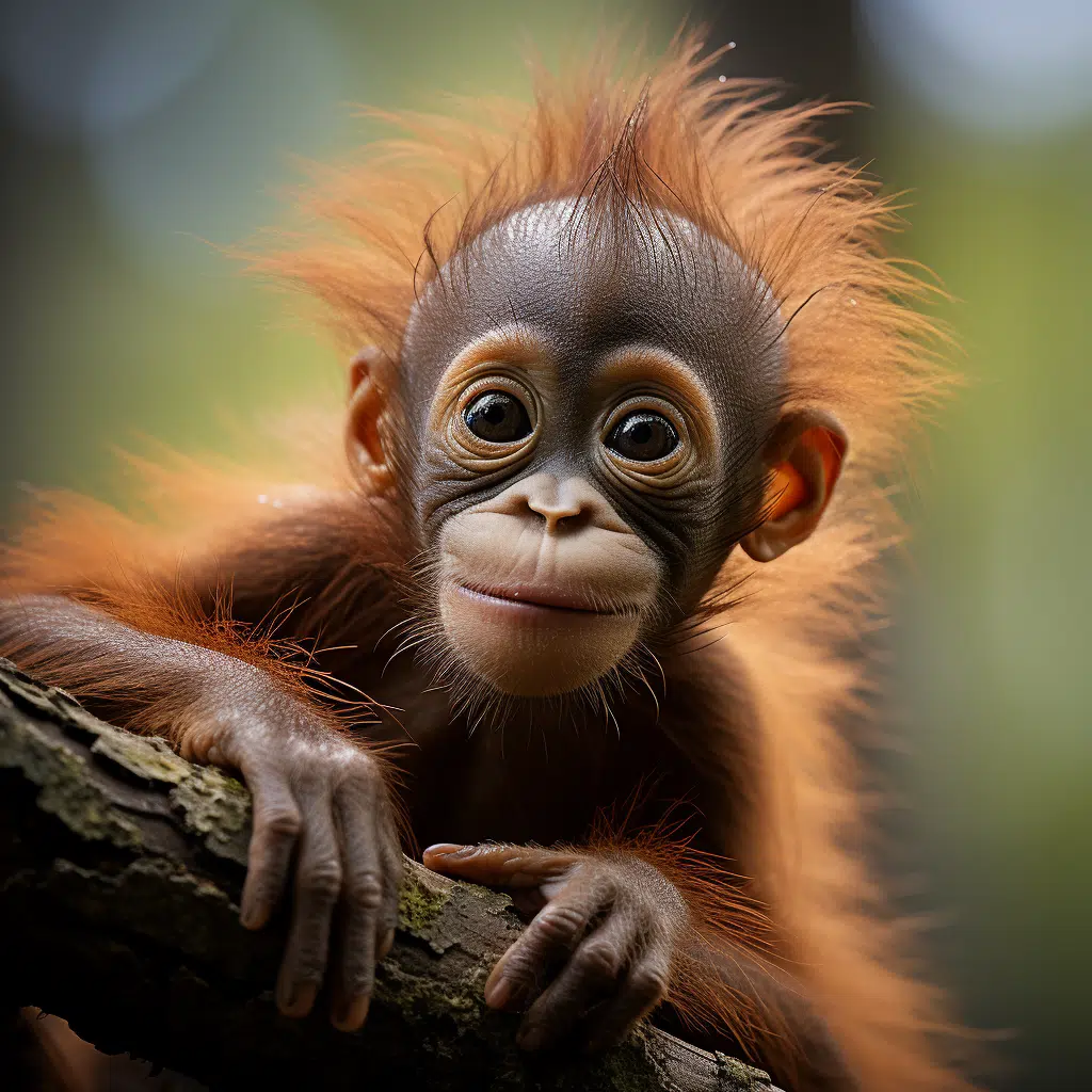 baby orangutan