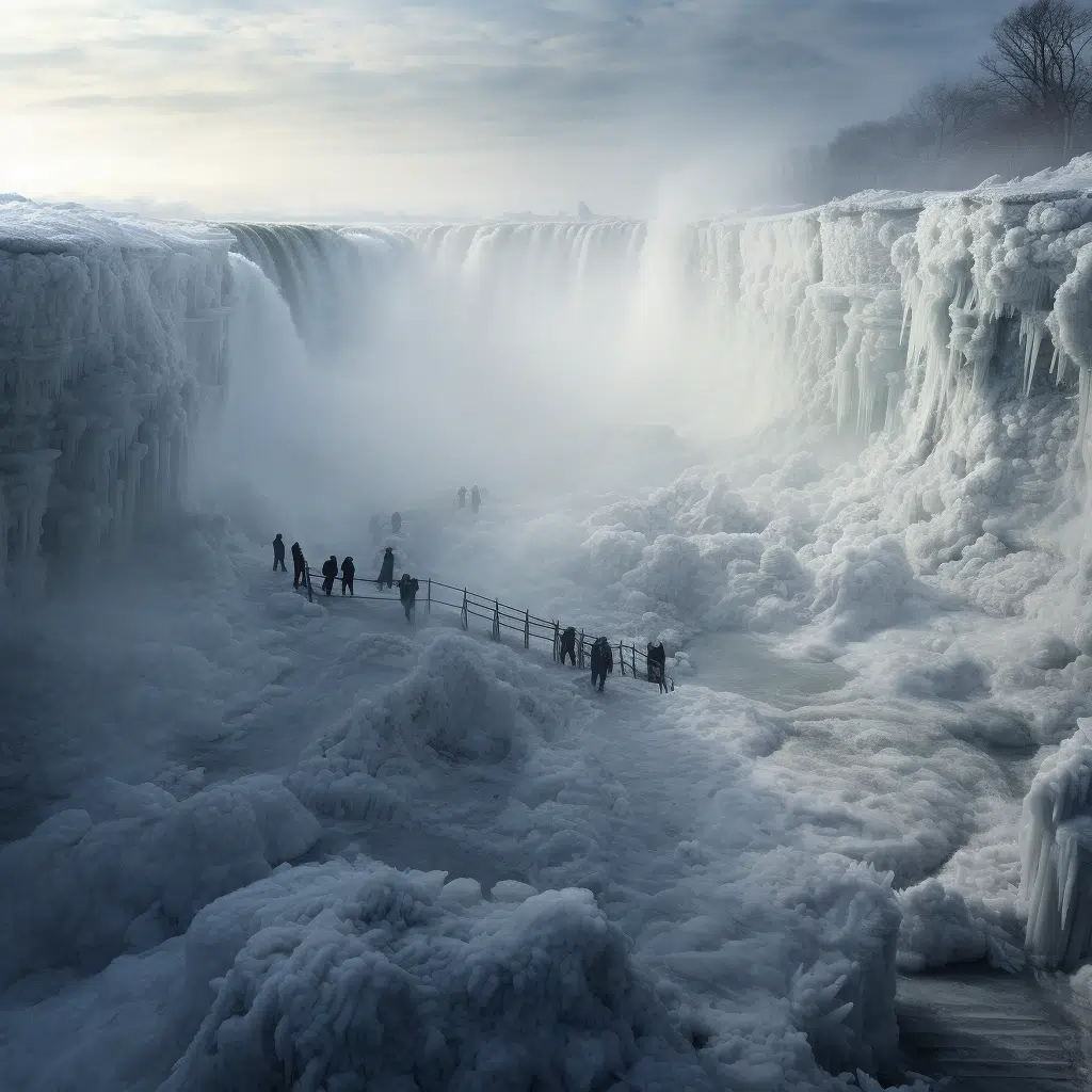 frozen niagara falls