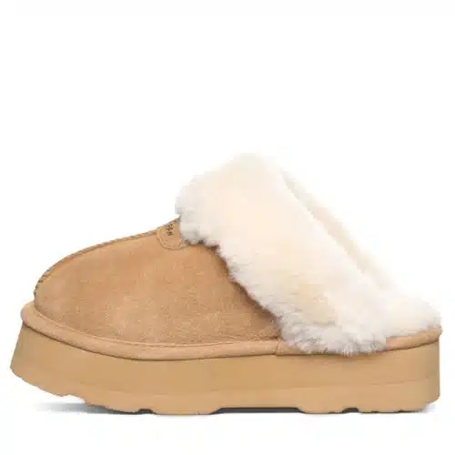 BEARPAW Women's Retro Loki Iced Coffee Solid  Women's Slipper  Women's Shoe  Comfortable & Lightweight