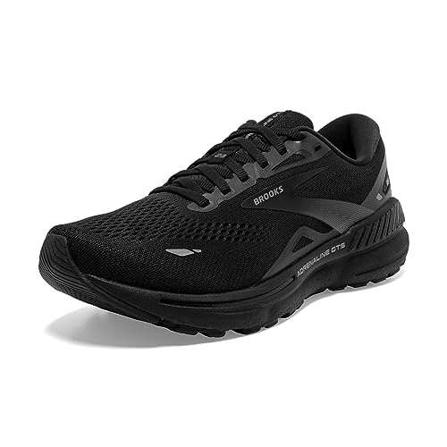 Brooks Womens Adrenaline GTS Supportive Running Shoe   BlackBlackEbony   edium