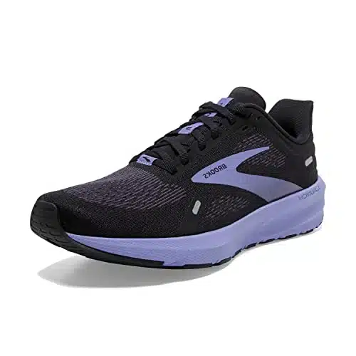 Brooks Womens Launch Neutral Running Shoe   BlackEbonyPurple