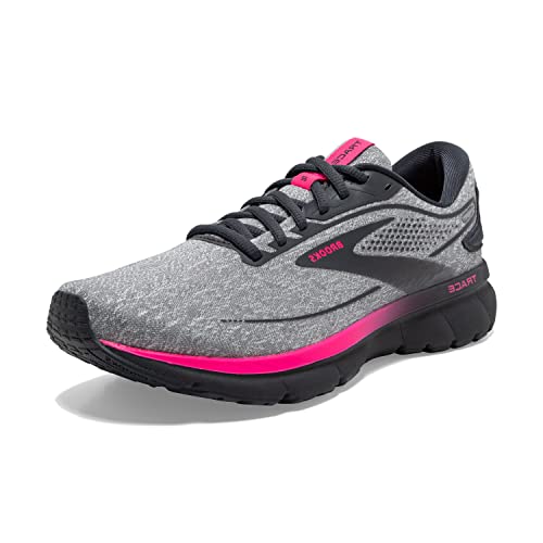 Brooks Womens Trace Neutral Running Shoe   OysterEbonyPink   edium