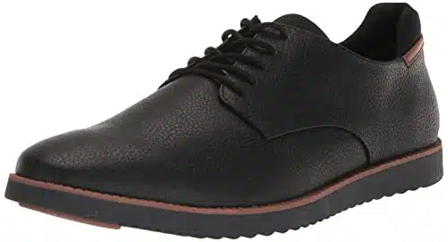 Dr. Scholl's Men's Sync Plain Toe Dress Casual Oxford, BlackBlack Smooth,