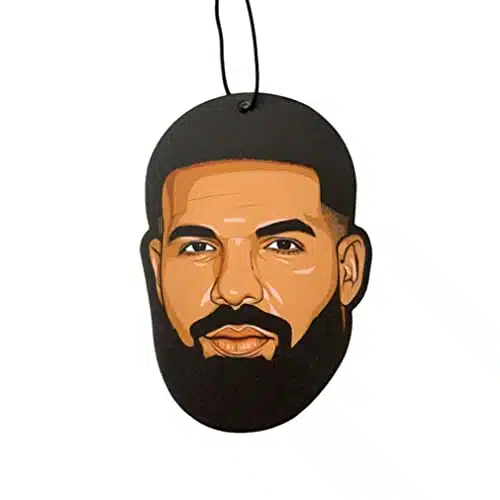 Drake Face Car Air Freshener   Unique Design, Long Lasting Scent, Elastic Holder. Ideal as a Freshener and Decor for Car, Home, Garage, Bathroom, Basement, Wardrobe, Closet or