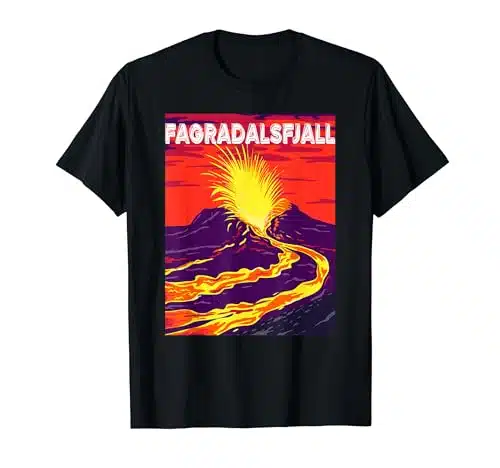 Fagradalsfjall Mountain Volcano Erupted Iceland T Shirt