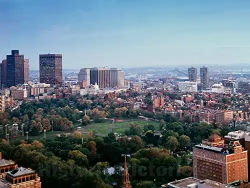 Historic Pictoric Photo   Boston Common, Boston, Massachusetts  Fine Art Photo Reporduction in x in