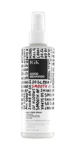 IGK GOOD BEHAVIOR in Prep Spray  Leave In + Detangle + Heat Protectant  Vegan + Cruelty Free  Oz