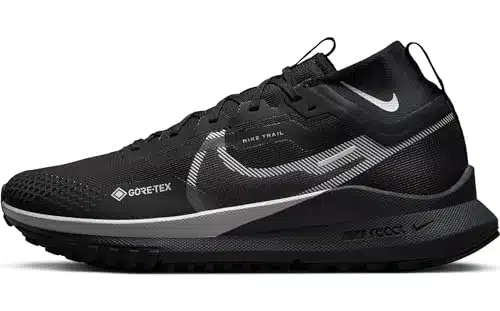 NIKE Men's Trail Running Shoe, Black Wolf Grey Reflect Silver,