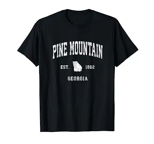 Pine Mountain Georgia GA Vintage Athletic Sports Design T Shirt