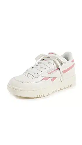 Reebok Women's Club C Double Sneaker, ChalkSmokey Rose,