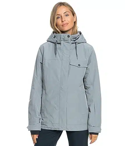 Roxy Women's Billie WarmFlight Insulated Jacket, (SJEH) Heather Grey, X Large