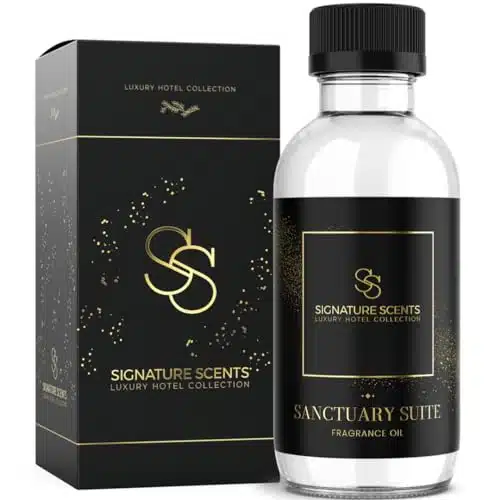 Signature Scents   Luxury Hotel Collection   Hotel Fragrance Oil   Diffuser Oil Blends for Aromatherapy (Sanctuary Suite) Fl Oz (ml) + Free Samples