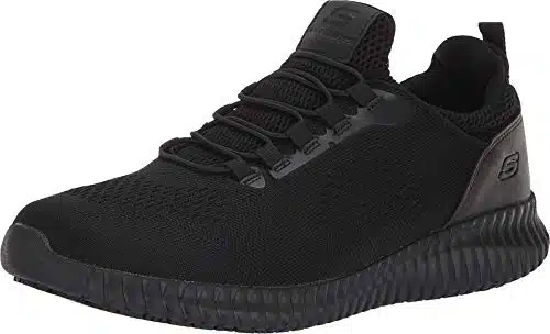 Skechers Men's Cessnock Food Service Shoe, Black,