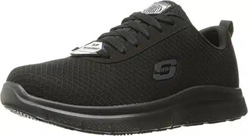 Skechers Men's Flex Advantage Bendon Work Shoe, Black,